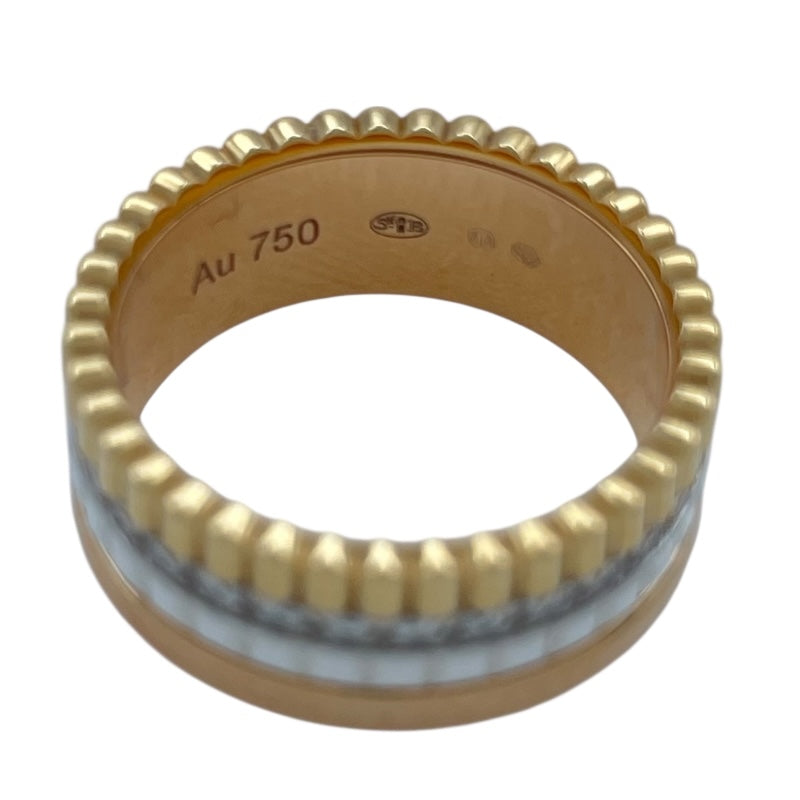 ブシュロン BOUCHERON キャトルホワイトダイヤリング ゴールドxピンクゴールドxホワイトゴールド Au750 ジュエリー