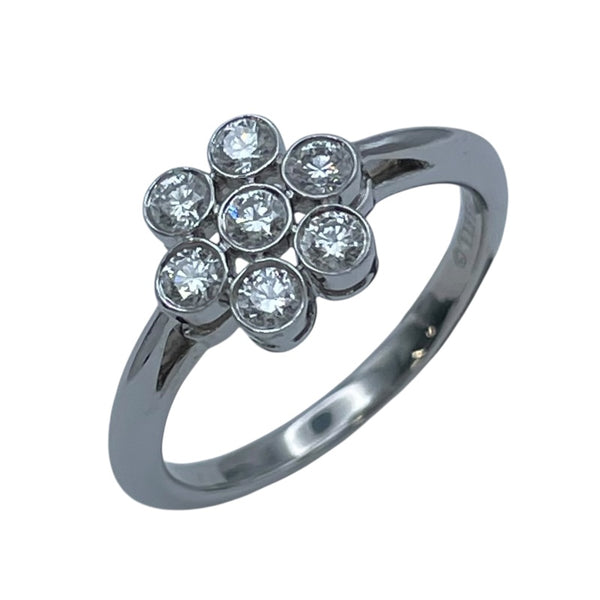 ティファニー TIFFANY＆CO ガーデンフラワーリング プラチナ Pt950 ジュエリー