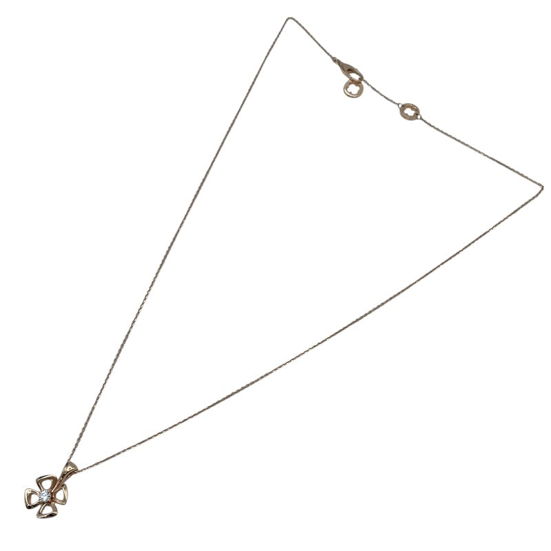 ブルガリ BVLGARI フィオレヴァーダイヤネックレス ピンクゴールド ジュエリー