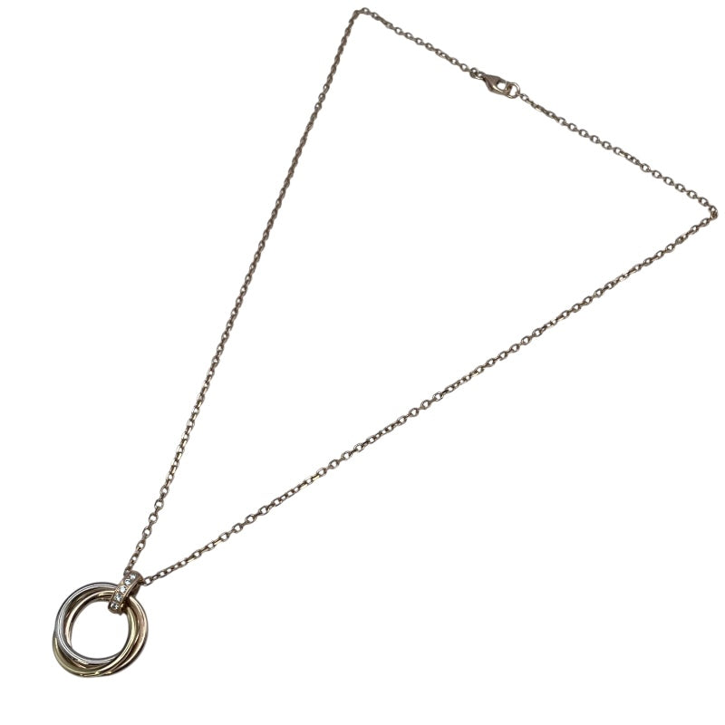 カルティエ Cartier トリニティダイヤネックレス ゴールドxピンクゴールドxホワイトゴールド 750 ジュエリー