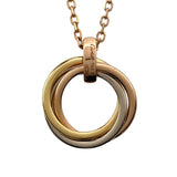 カルティエ Cartier トリニティダイヤネックレス ゴールドxピンクゴールドxホワイトゴールド 750 ジュエリー