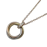 カルティエ Cartier トリニティダイヤネックレス ゴールドxピンクゴールドxホワイトゴールド 750 ジュエリー