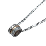 カルティエ Cartier ラブスリーフープネックレス ホワイトゴールドⅹピンクゴールド Au750 ダイヤモンド ジュエリー