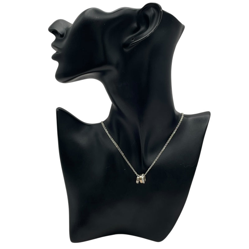 カルティエ Cartier ラブスリーフープネックレス ホワイトゴールドⅹピンクゴールド Au750 ダイヤモンド ジュエリー