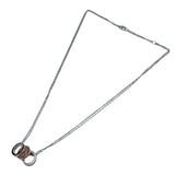 カルティエ Cartier ラブスリーフープネックレス ホワイトゴールドⅹピンクゴールド Au750 ダイヤモンド ジュエリー