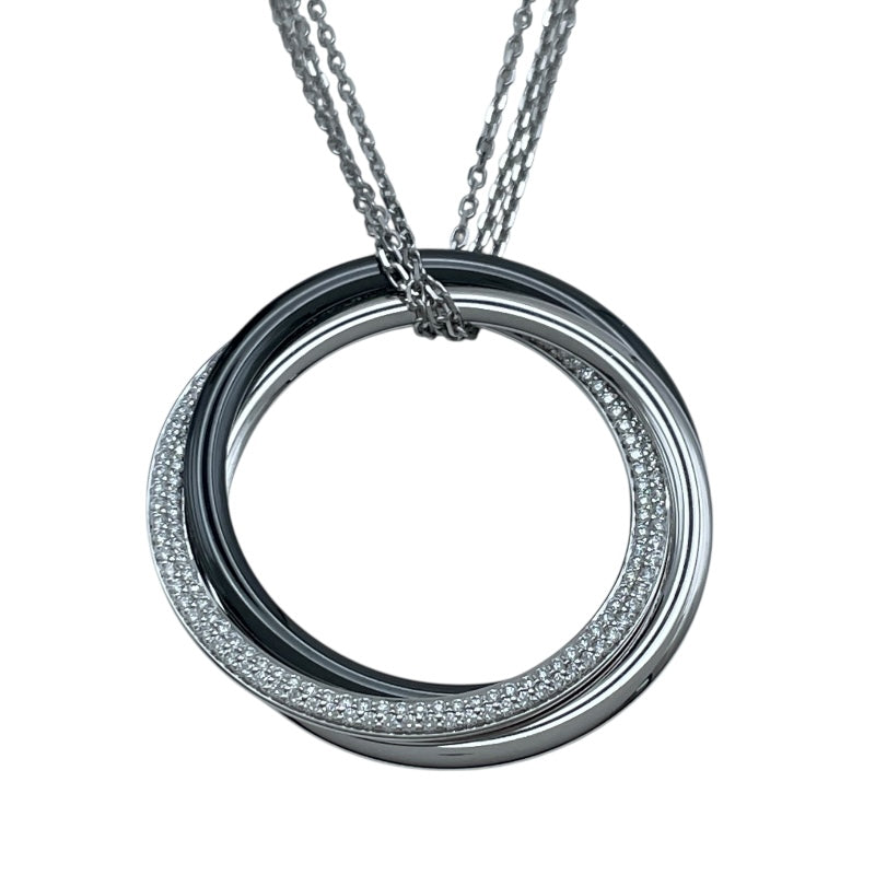 カルティエ Cartier トリニティネックレス ホワイトゴールド Au750 ジュエリー