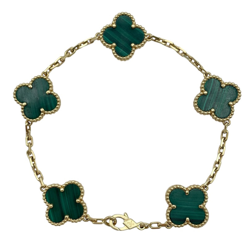 ヴァンクリーフ＆アーペル Van Cleef & Arpels ヴィンテージアルハンブラ5Pブレス ゴールド Au750 ジュエリー