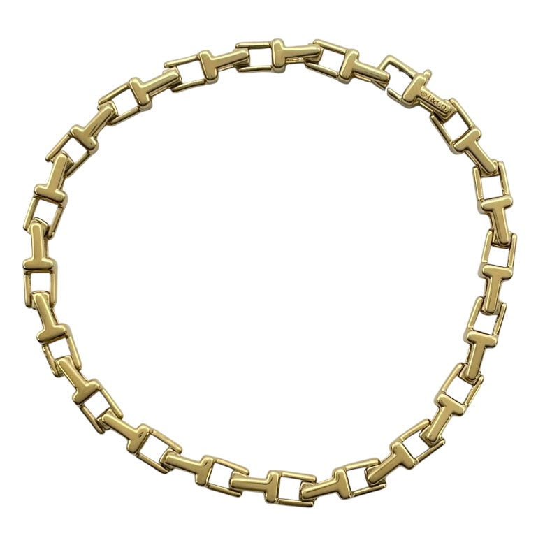 ティファニー TIFFANY＆CO Tナローチェーンブレス ゴールド Au750 ジュエリー