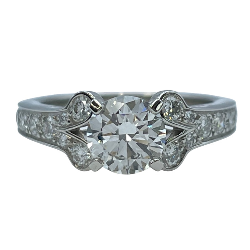 CARTIER カルティエ　バレリーナ ソリテールダイヤ PT950 /9号 カルティエ Cartier バレリーナソリテールダイヤリング プラチナ Pt950