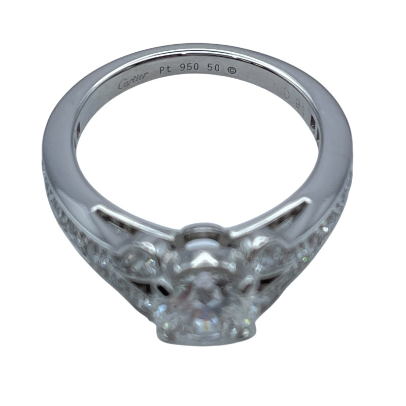 カルティエ Cartier バレリーナソリテールダイヤリング プラチナ Pt950 ジュエリー