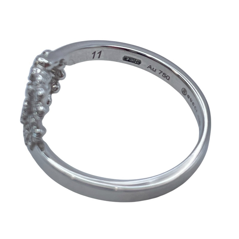 グッチ GUCCI GGランニングリング ホワイトゴールド Au750 ジュエリー