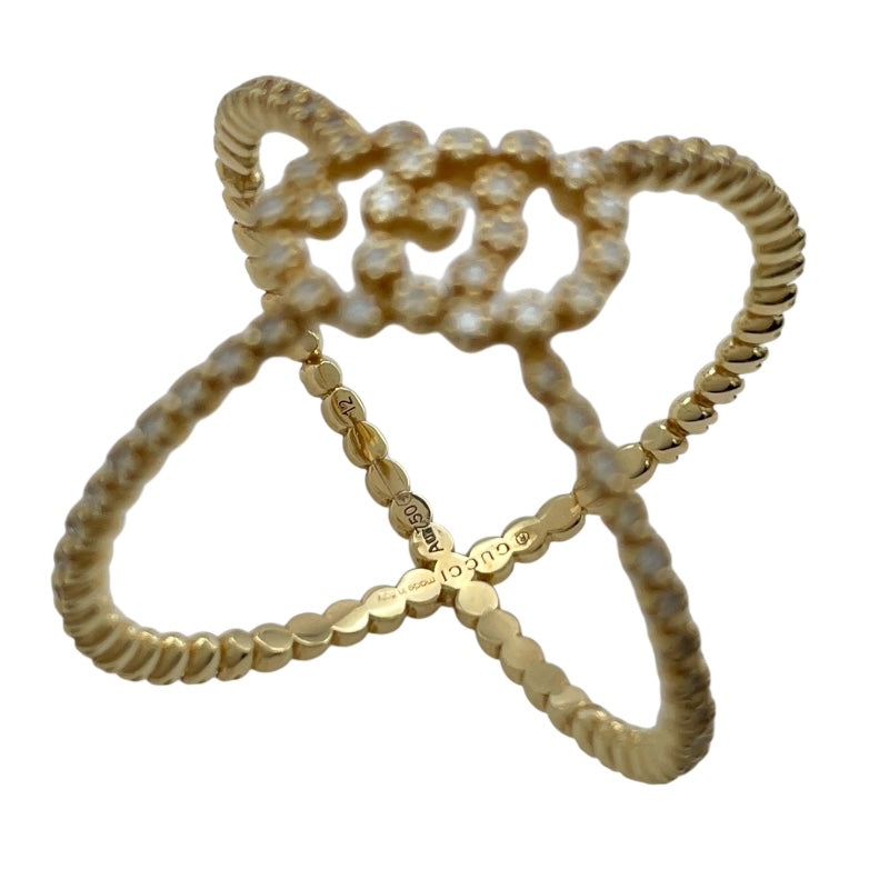 グッチ GUCCI ランニングダイヤリング ゴールド Au750 ジュエリー