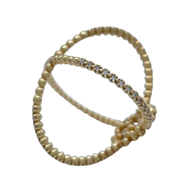 グッチ GUCCI ランニングダイヤリング ゴールド Au750 ジュエリー