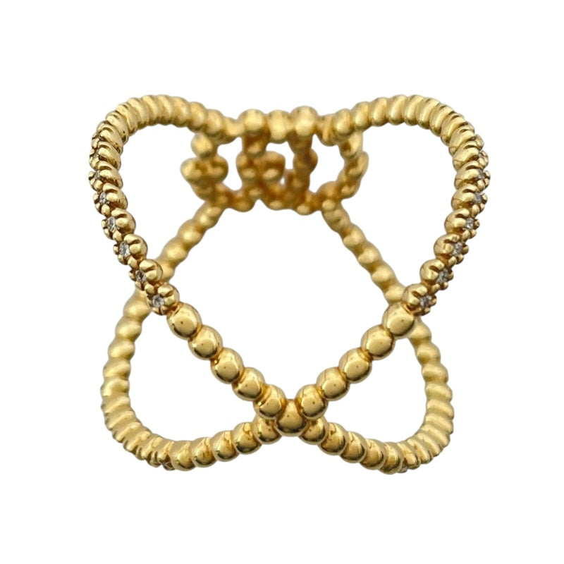 グッチ GUCCI ランニングダイヤリング ゴールド Au750 ジュエリー