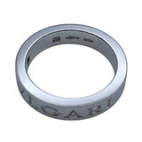 ブルガリ BVLGARI ダブルロゴリング ホワイトゴールド 750 ジュエリー