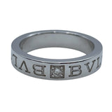 ブルガリ BVLGARI ダブルロゴリング ホワイトゴールド 750 ジュエリー