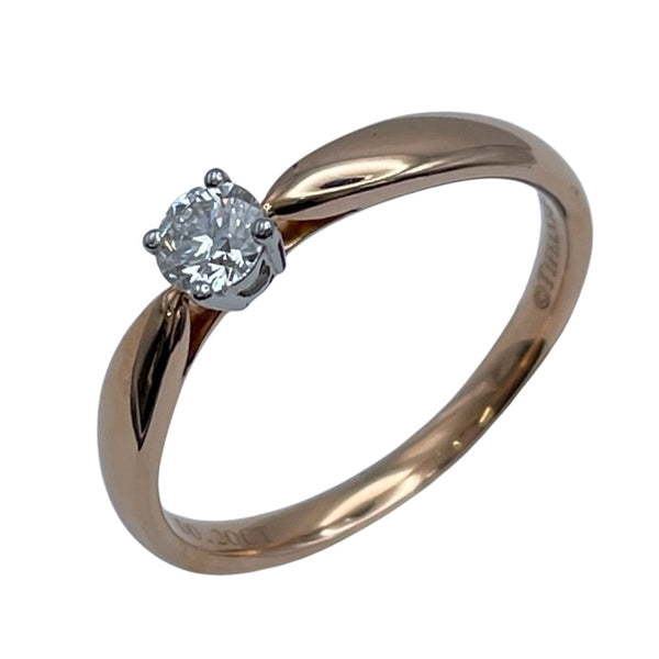 ティファニー TIFFANY＆CO リング ピンクゴールドxプラチナ Au750/Pt950 ジュエリー