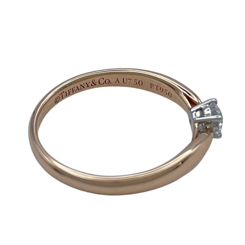 ティファニー TIFFANY＆CO リング ピンクゴールドxプラチナ Au750/Pt950 ジュエリー