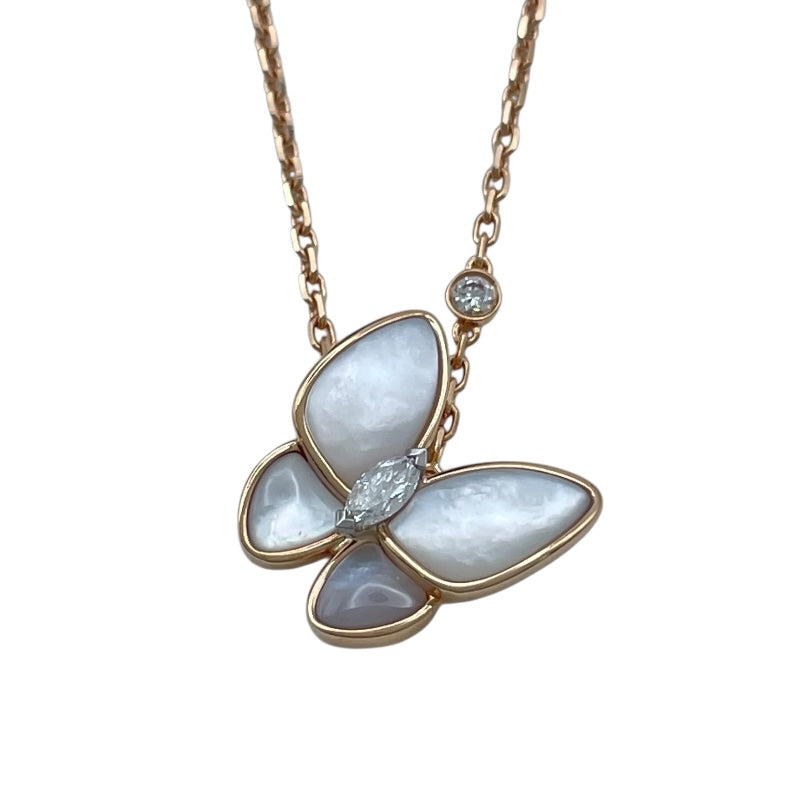 ヴァンクリーフ＆アーペル Van Cleef & Arpels ドゥパピヨンネックレス ピンクゴールド Au750 ジュエリー