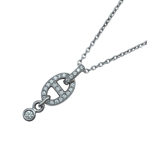 エルメス HERMES シェーヌダンクルアンシェネネックレス ホワイトゴールド Au750 ジュエリー