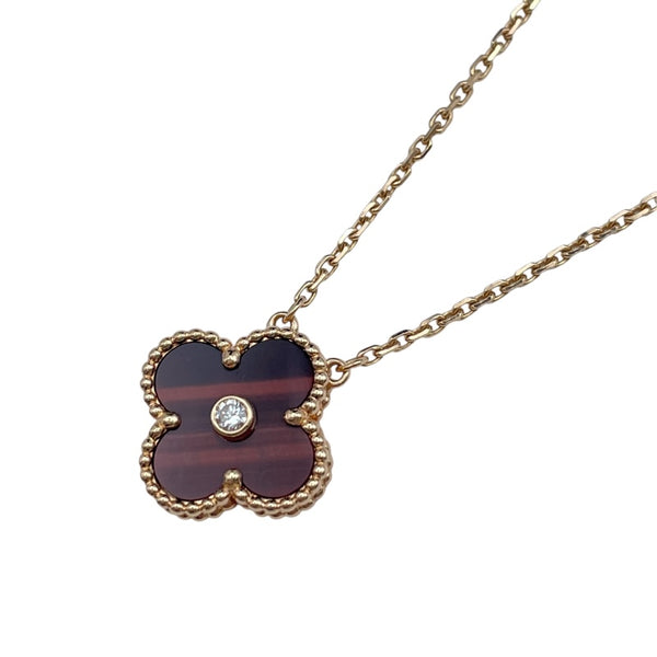 ヴァンクリーフ＆アーペル Van Cleef & Arpels ヴィンテージアルハンブラネックレス ピンクゴールド Au750 ジュエリー