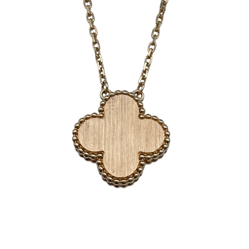ヴァンクリーフ＆アーペル Van Cleef & Arpels ヴィンテージアルハンブラネックレス ピンクゴールド Au750 ジュエリー