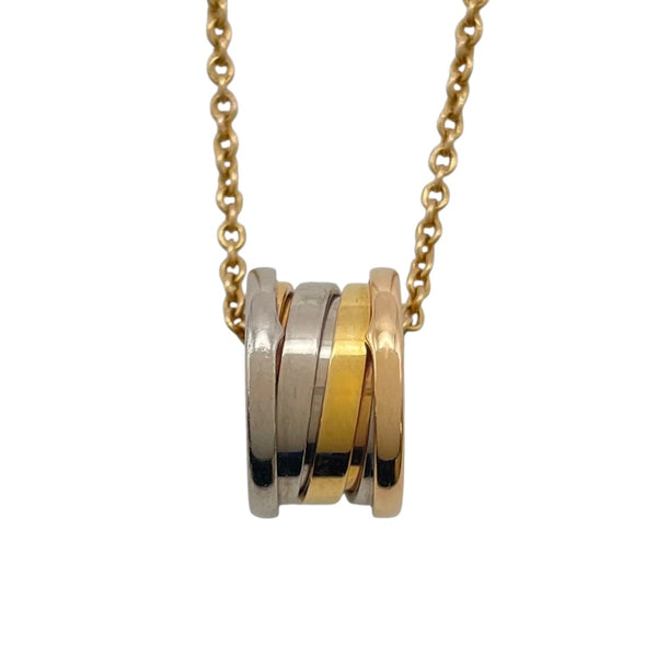 ブルガリ BVLGARI ビーゼロワンパーフェクトミステイクネックレス ゴールドxピンクゴールドxホワイトゴールド Au750 ジュエリー