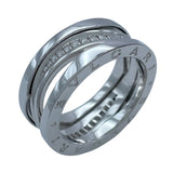 ブルガリ BVLGARI ビーゼロワンレジェンドダイヤリング ホワイトゴールド Au750 ジュエリー