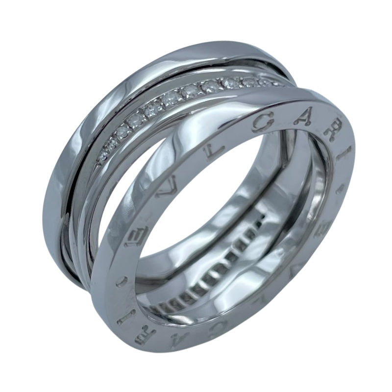 ブルガリ BVLGARI ビーゼロワンレジェンドダイヤリング ホワイトゴールド Au750 ジュエリー