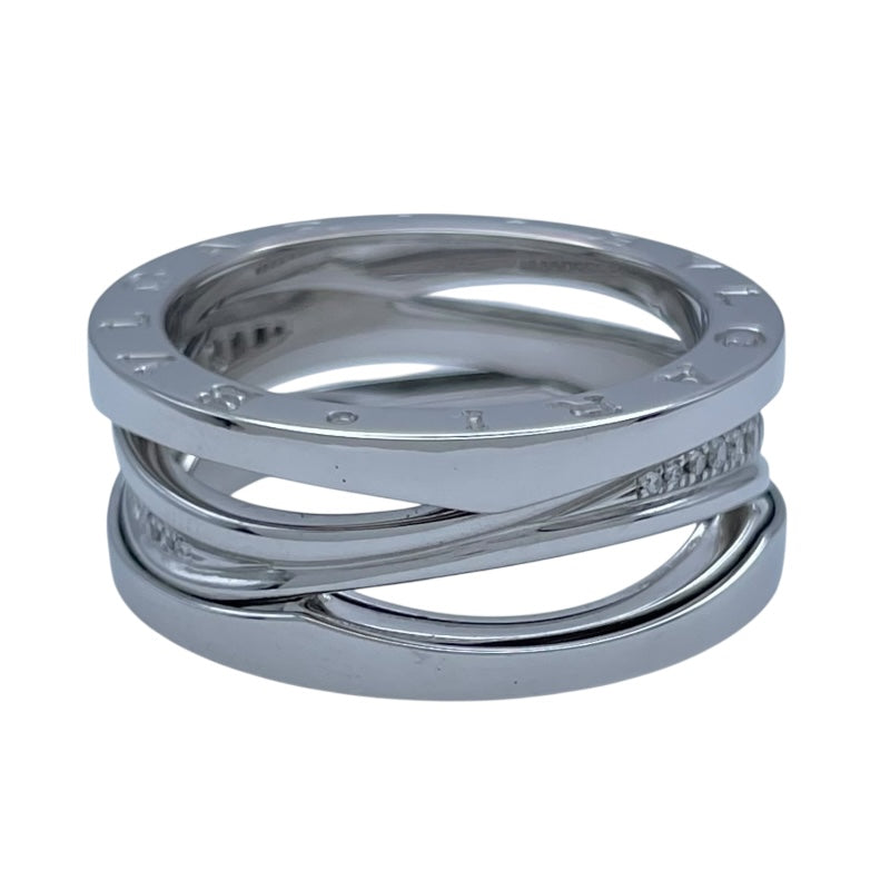 ブルガリ BVLGARI ビーゼロワンレジェンドダイヤリング ホワイトゴールド Au750 ジュエリー