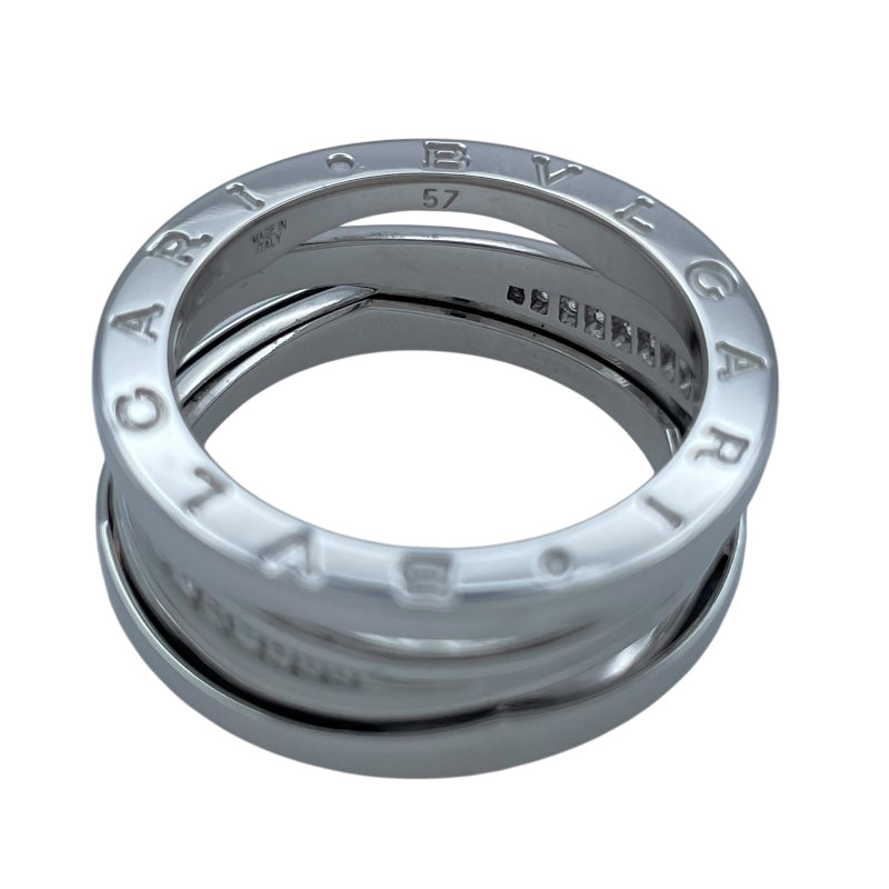 ブルガリ BVLGARI ビーゼロワンレジェンドダイヤリング ホワイトゴールド Au750 ジュエリー