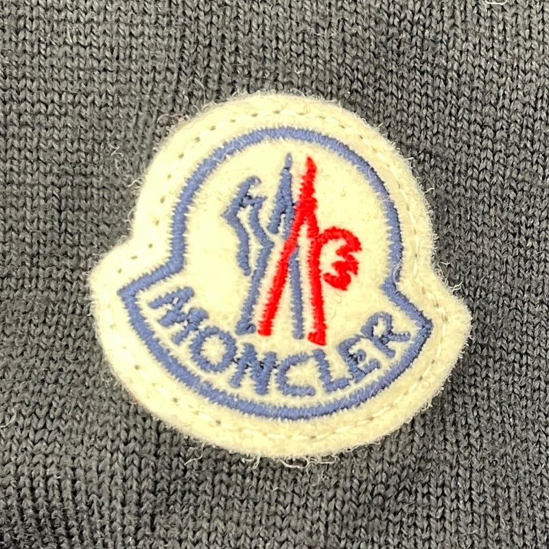 モンクレール MONCLER ナイロン切替ニットカーディガン G10939B71600 A9361 ブラック ウール レディース カーディガン
