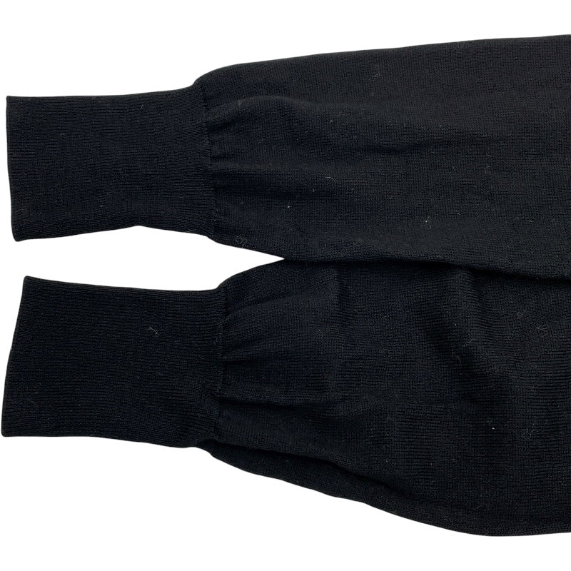 モンクレール MONCLER ナイロン切替ニットカーディガン G10939B71600 A9361 ブラック ウール レディース カーディガン