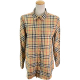 バーバリー BURBERRY ヴィンテージチェックシャツ 8018475 ベージュ コットン レディース 長袖シャツ