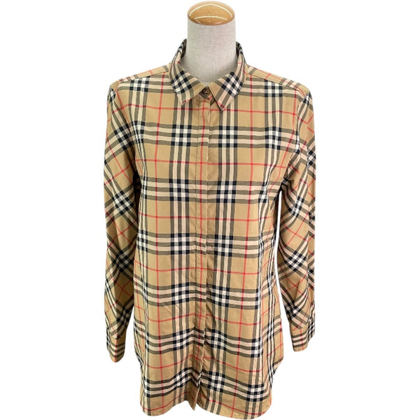 バーバリー BURBERRY ヴィンテージチェックシャツ 8018475 ベージュ コットン レディース 長袖シャツ