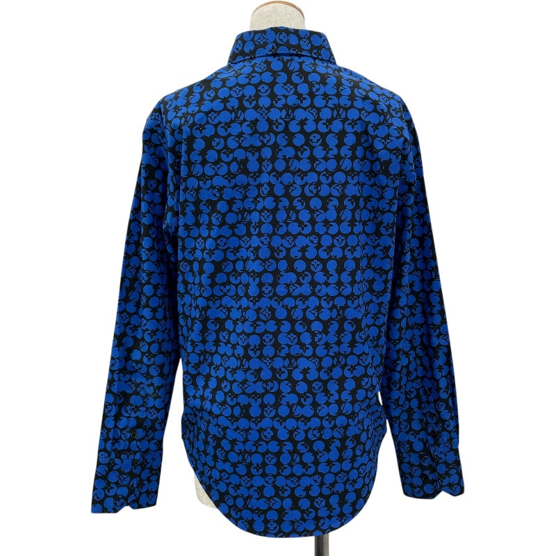 ルイ・ヴィトン LOUIS VUITTON パーフォレーテッドモノグラムパターン長袖シャツ HHS20W ブルー コットン レディース 長袖シャツ