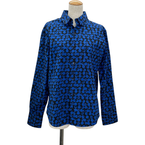 ルイ・ヴィトン LOUIS VUITTON パーフォレーテッドモノグラムパターン長袖シャツ HHS20W ブルー コットン レディース 長袖シャツ