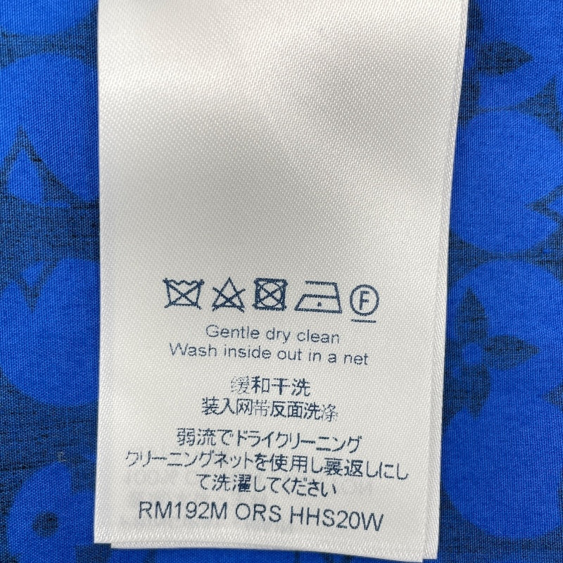 ルイ・ヴィトン LOUIS VUITTON パーフォレーテッドモノグラムパターン長袖シャツ HHS20W ブルー コットン レディース 長袖シャツ