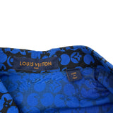 ルイ・ヴィトン LOUIS VUITTON パーフォレーテッドモノグラムパターン長袖シャツ HHS20W ブルー コットン レディース 長袖シャツ