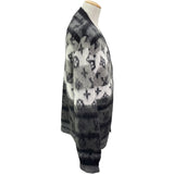 ルイ・ヴィトン LOUIS VUITTON モノグラム総柄モヘアニットカーディガン HQN46W ブラック モヘア メンズ カーディガン