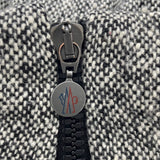 モンクレール MONCLER ASTERE ツイードダウンジャケット ブラック ウール レディース ダウンジャケット