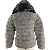 モンクレール MONCLER ASTERE ツイードダウンジャケット ブラック ウール レディース ダウンジャケット
