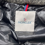 モンクレール MONCLER ASTERE ツイードダウンジャケット ブラック ウール レディース ダウンジャケット