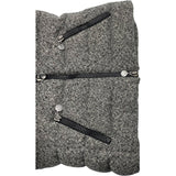 モンクレール MONCLER ASTERE ツイードダウンジャケット ブラック ウール レディース ダウンジャケット