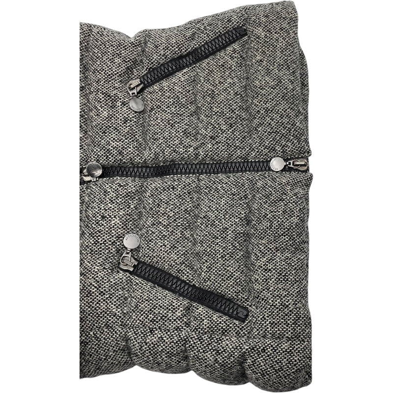 モンクレール MONCLER ASTERE ツイードダウンジャケット ブラック ウール レディース ダウンジャケット