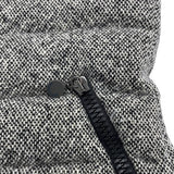 モンクレール MONCLER ASTERE ツイードダウンジャケット ブラック ウール レディース ダウンジャケット