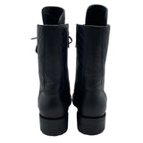 シャネル CHANEL ココマークレースアップブーツ G28636 ブラック レザー レディース ブーツ