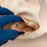 エルメス HERMES 刺繍ポケットステンカラーコート オレンジ ウール レディース ステンカラーコート