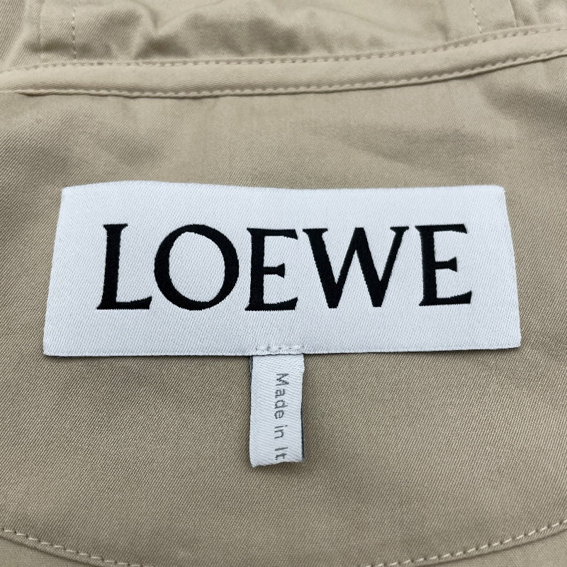 ロエベ LOEWE レザーポケットジップアップジャケット S359Y02XC7 ベージュ コットン レディース その他アウター