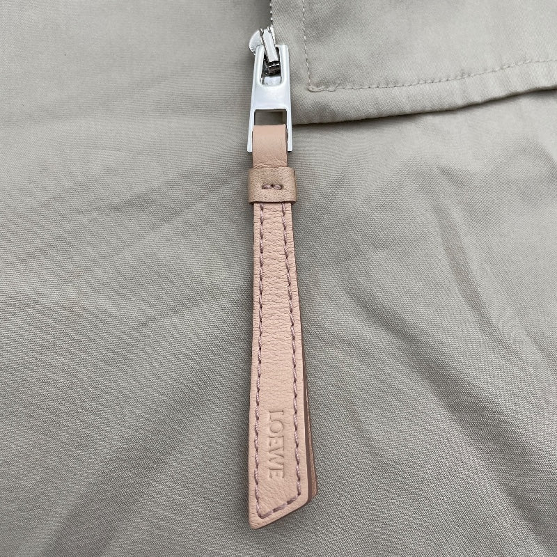 ロエベ LOEWE レザーポケットジップアップジャケット S359Y02XC7 ベージュ コットン レディース その他アウター